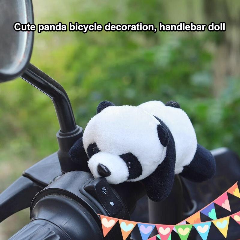 Mountain Biking Cartoon - Panda Cartoon hanger fietsdecoratie Uniek fietsaccessoire
