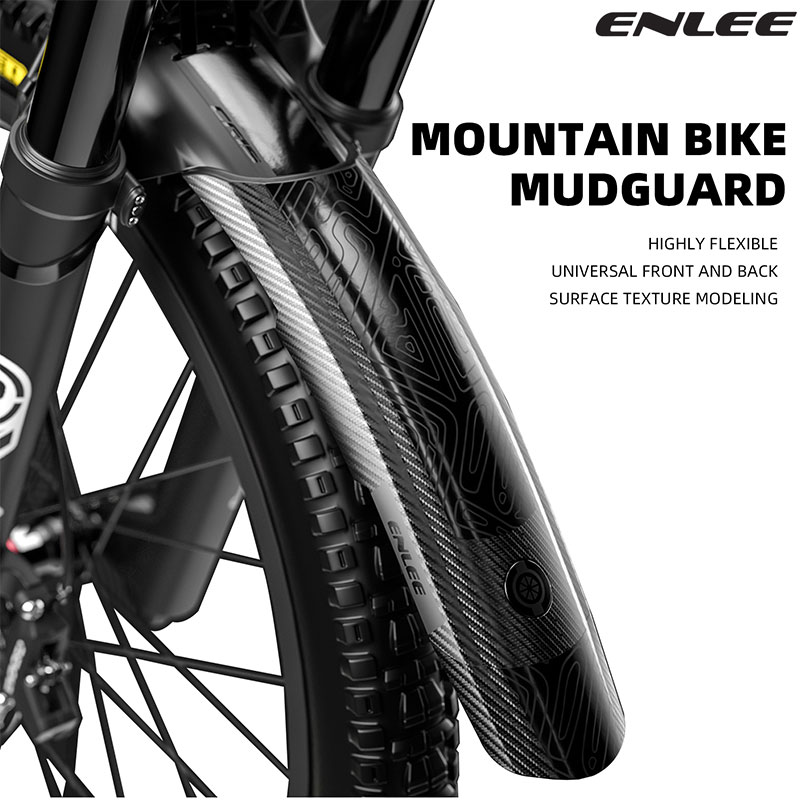 Mountain Biking In The Rain - ENLEE Mountainbike Spatborden Downhill Bike Verlengde
