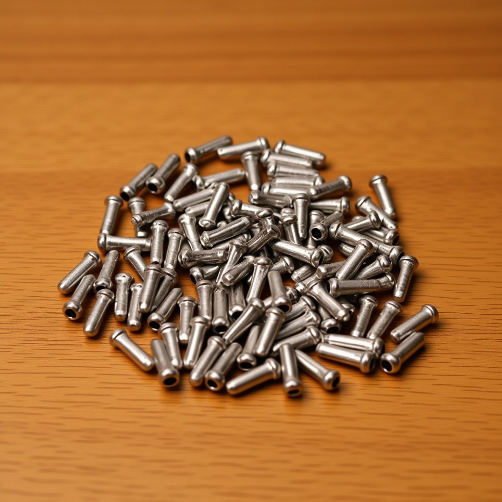 Mountain Biking Gear - 100 stuks lichtgewicht aluminiumlegering fietsremkabel eindkappen,